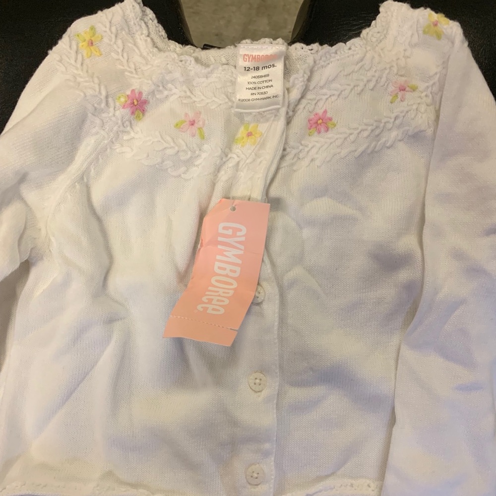 🌸🐰Girls cotton cardigan NWT